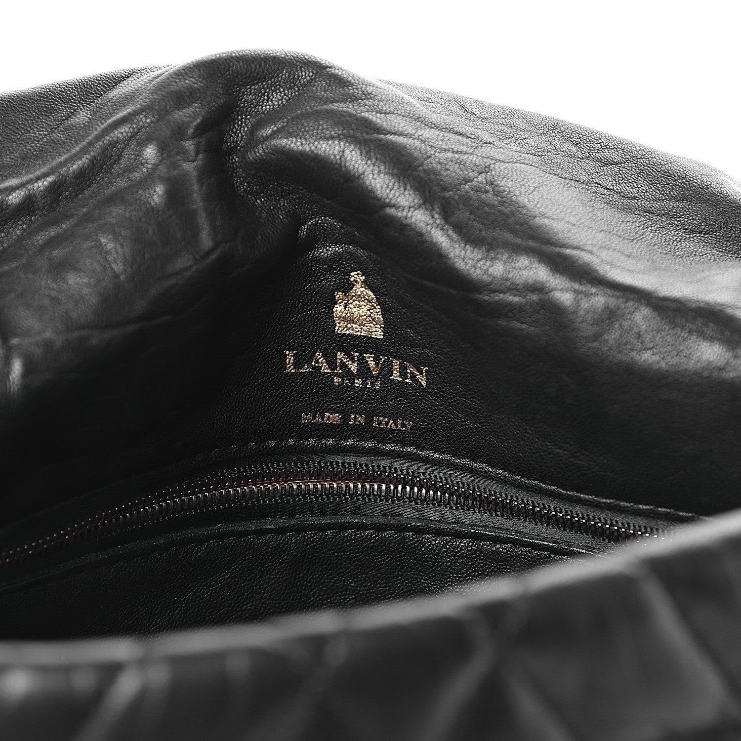Lanvin Lambskin Quilted Medium Happy Shoulder Bag Black 6 of 9