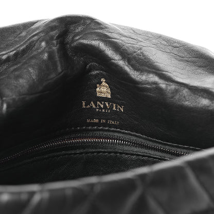 Lanvin Lambskin Quilted Medium Happy Shoulder Bag Black 6 of 9