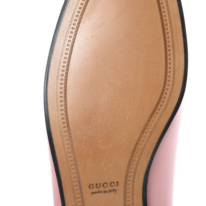Gucci Lambskin Womens Brixton Horsebit Loafers 37.5 Perfect Pink 8 of 10