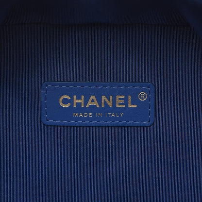 Chanel Caviar Quilted Large CC Day Backpack Blue 6 of 10