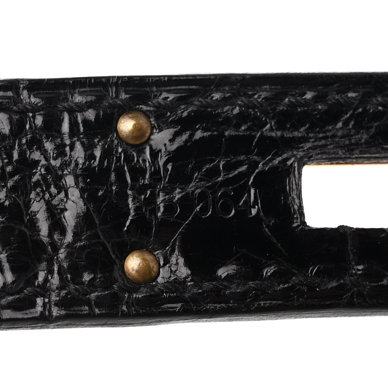 Hermes Shiny Porosus Crocodile Birkin 35 Black 7 of 17