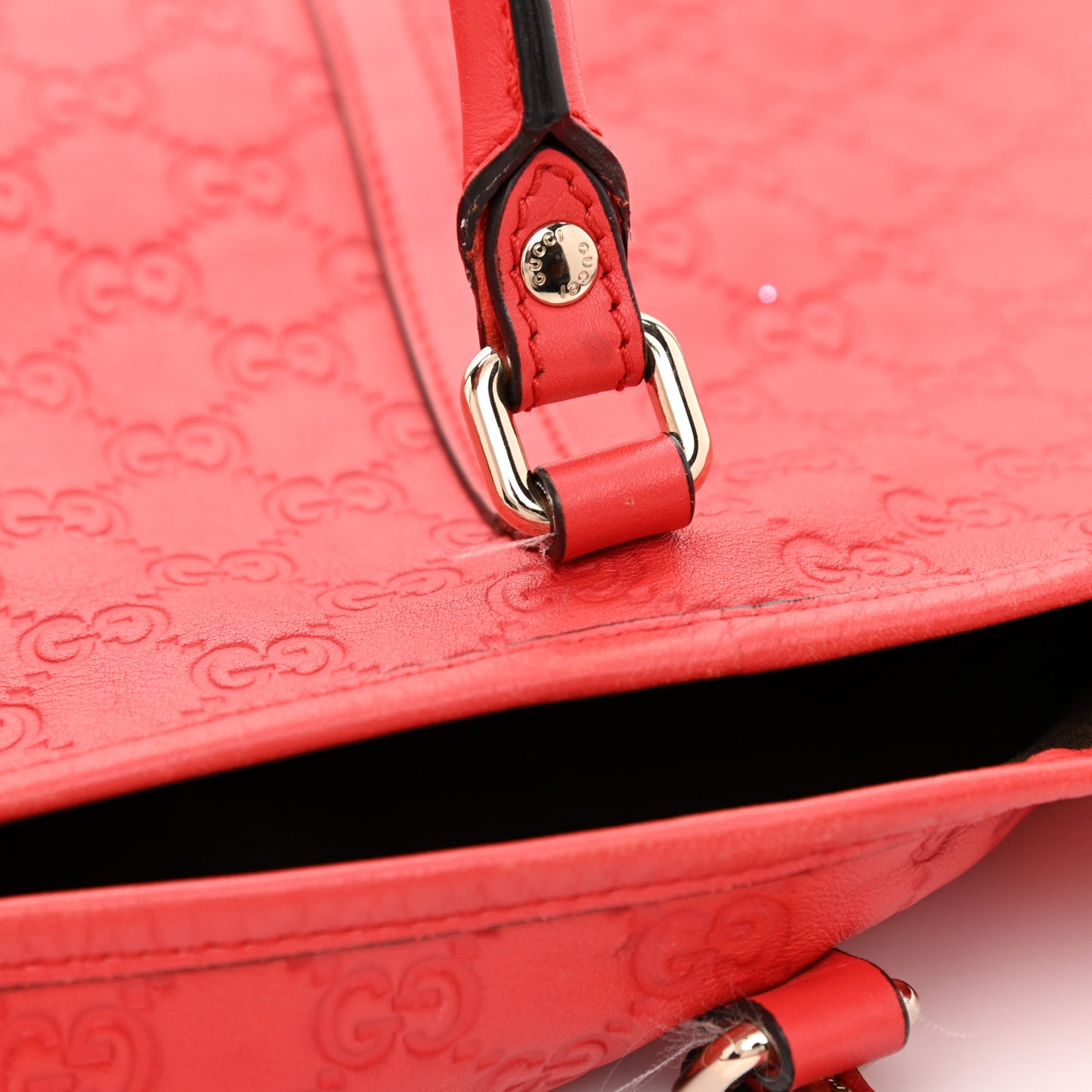 Guccissima Vitello Tender Large Joy Tote Sporting Red