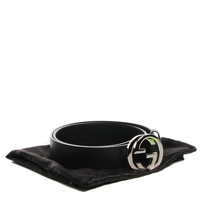 Gucci Calfskin Interlocking G 40mm Belt 90 36 Black 3 of 4