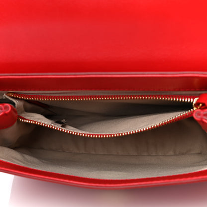 Chloe Calfskin Small C Double Carry Plaid Red 5 of 11