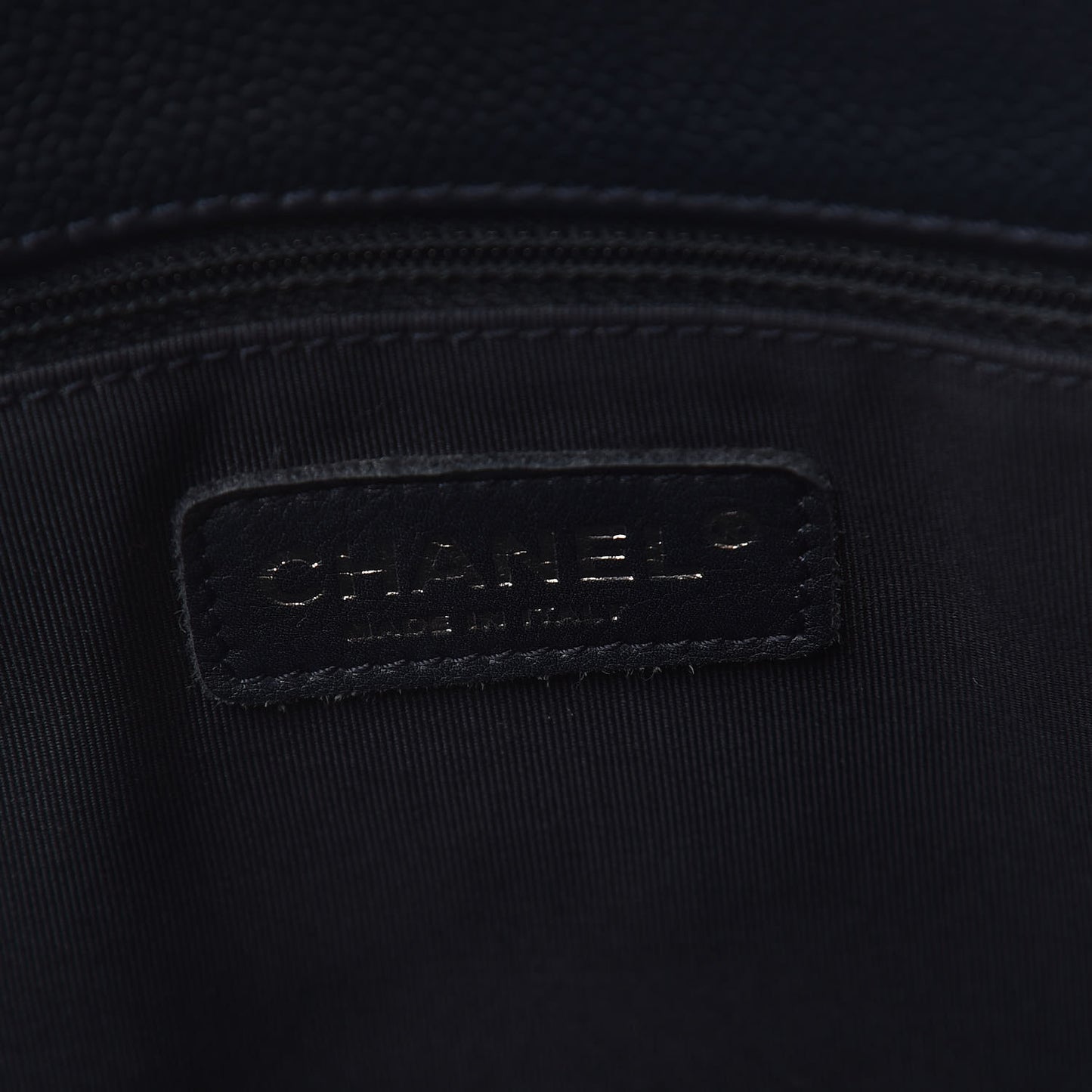 Caviar Quilted Grand Shopping Tote GST Navy Blue