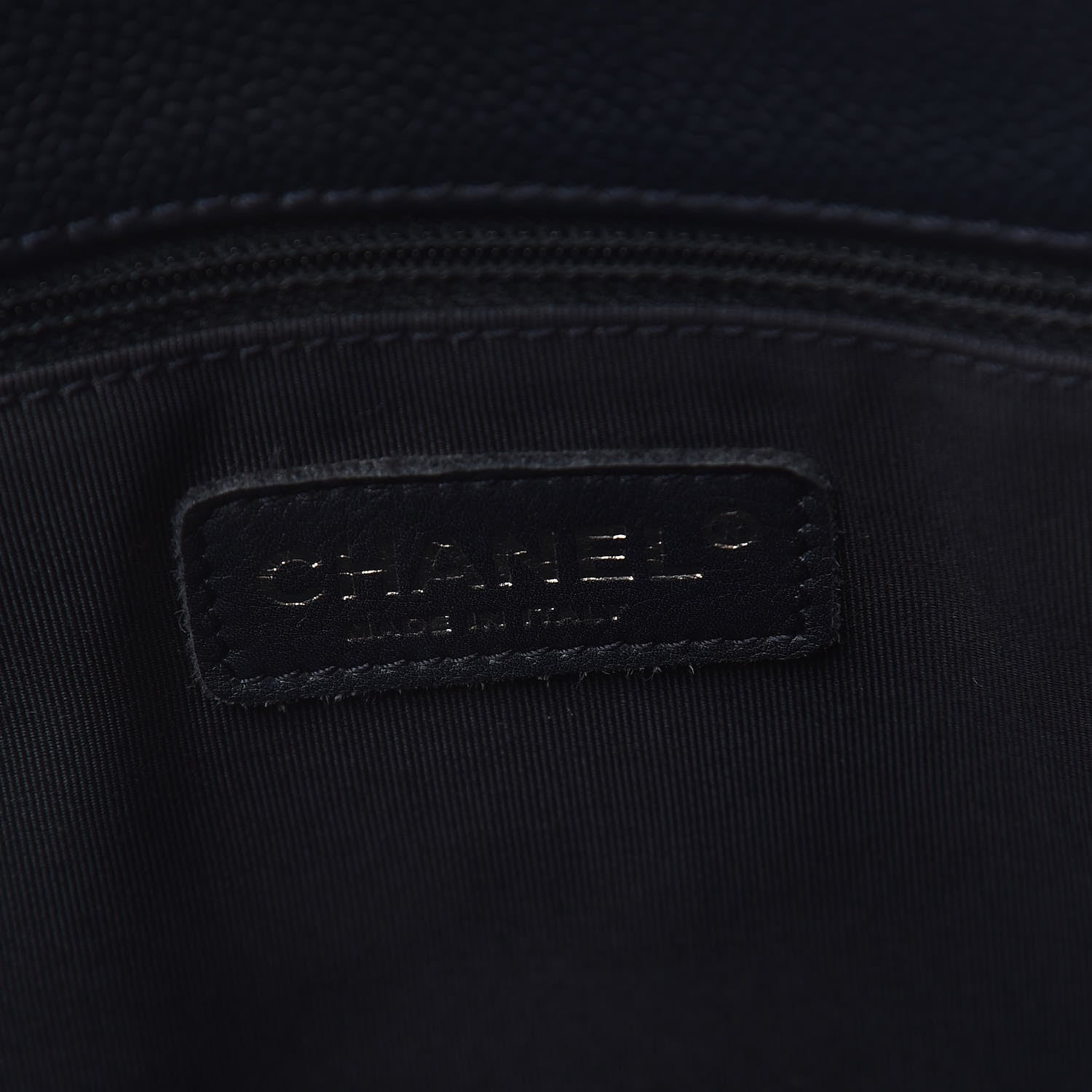 Chanel Caviar Quilted Grand Shopping Tote GST Navy Blue 6 of 18