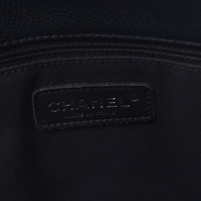 Chanel Caviar Quilted Grand Shopping Tote GST Navy Blue 6 of 18
