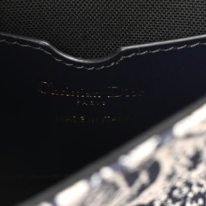 Christian Dior Canvas Toile de Jouy Reverse Embroidered Medium Bobby Flap Blue 6 of 9