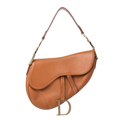 Christian Dior Calfskin Saddle Bag Tan 1 of 11