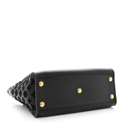 Louis Vuitton Calfskin Monogram Tufting On My Side Black 3 of 9