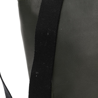 Bottega Veneta Smooth Calfskin Nylon Drawstring Bucket Bag Green 12 of 12