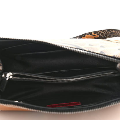 Valentino Garavani Calfskin Floral Print Mime Hobo Brown 4 of 8