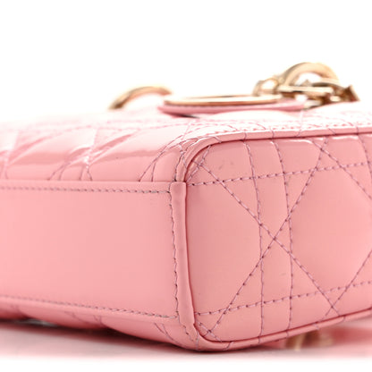 Christian Dior Patent Cannage Small Lady D-Joy Pink 10 of 14