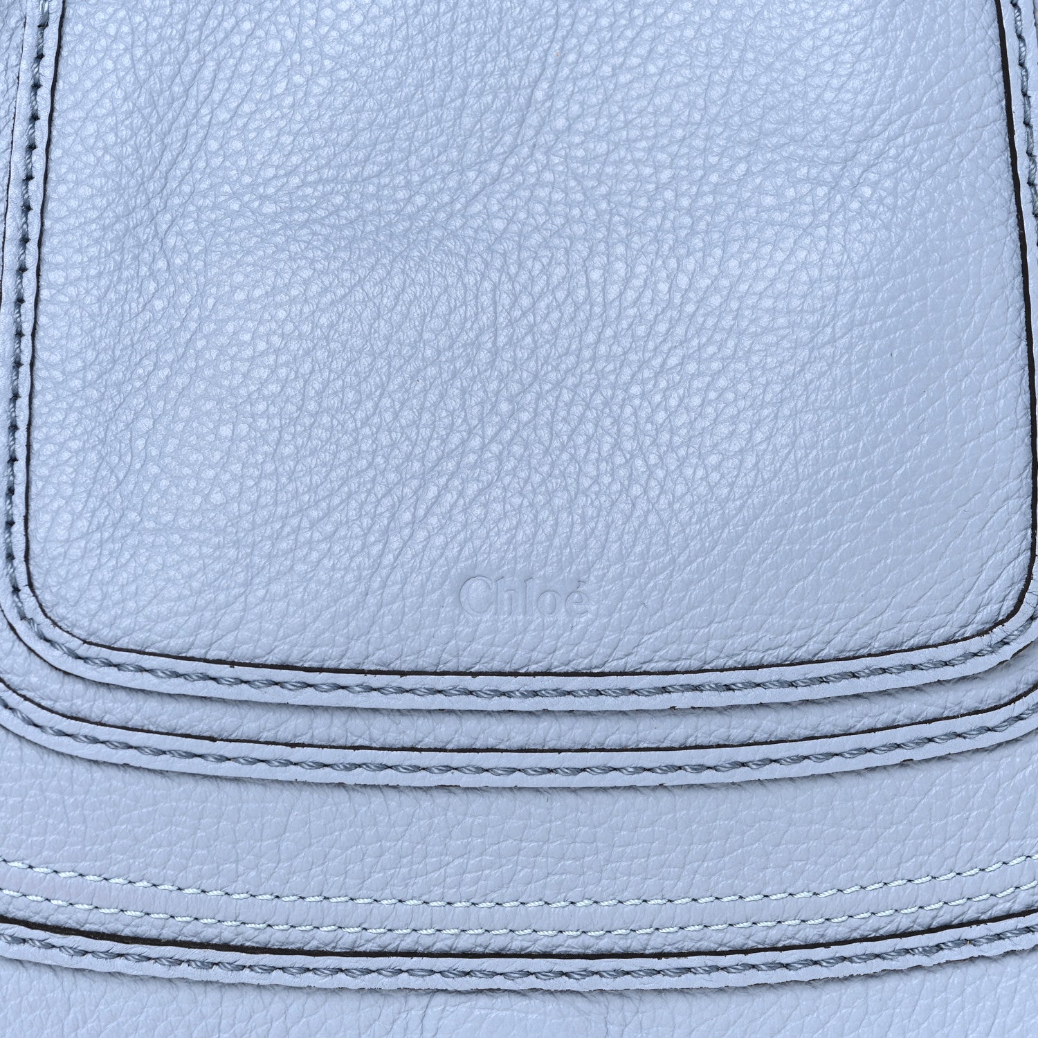 Chloe Calfskin Small Marcie Satchel Washed Blue 7 of 14