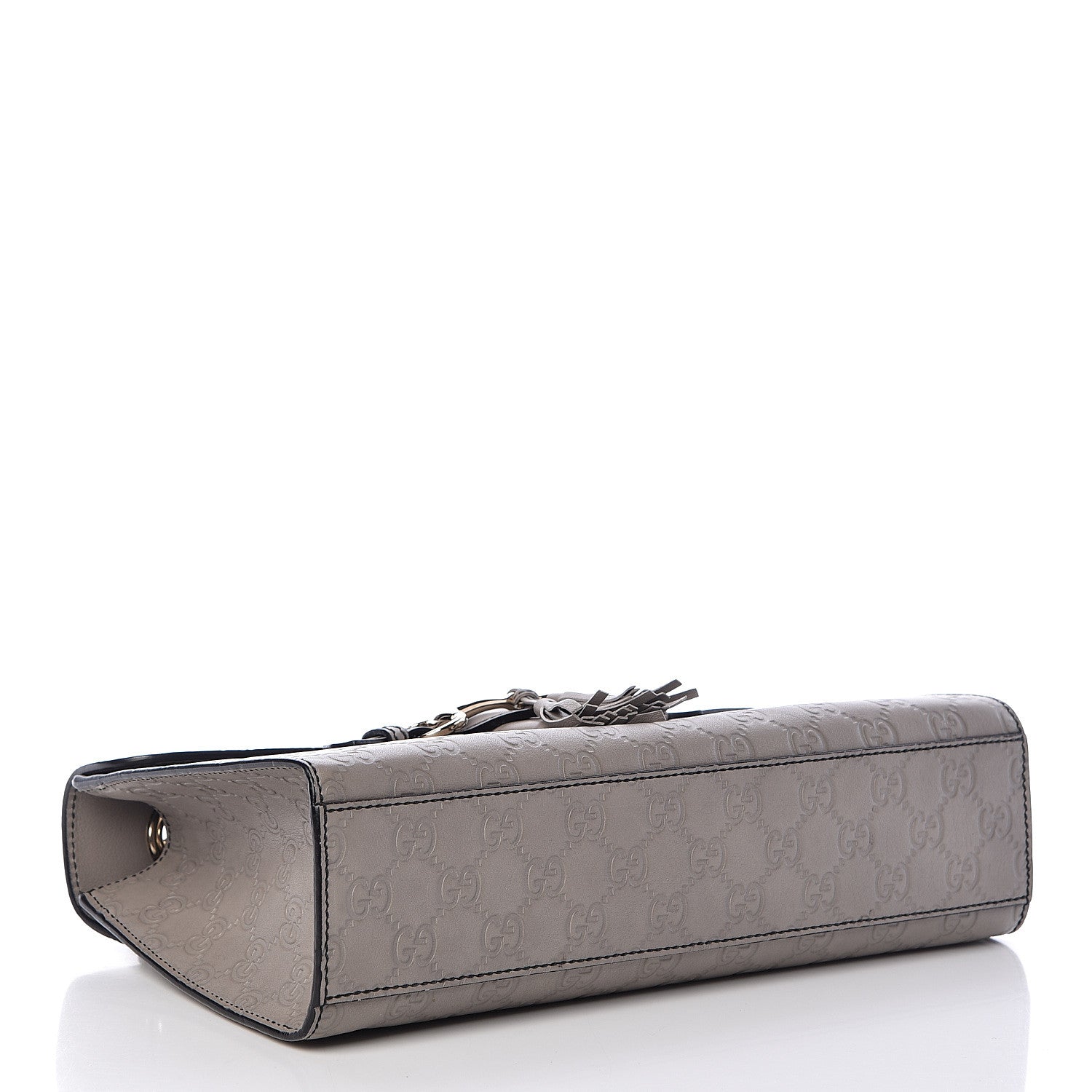 Gucci Soft Guccissima Medium Emily Chain Shoulder Bag Storm Grey 4 of 14