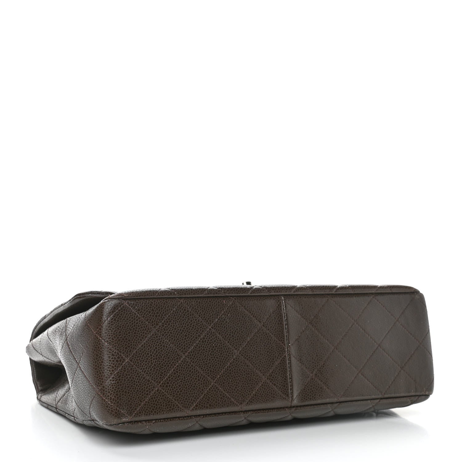 Chanel Caviar Quilted Jumbo Single Flap Brown 3 of 12