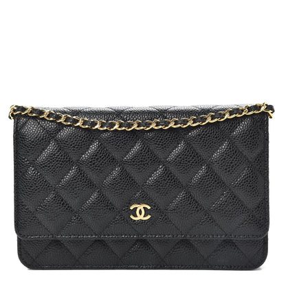 Chanel Caviar Quilted Wallet On Chain WOC Black 1 of 11