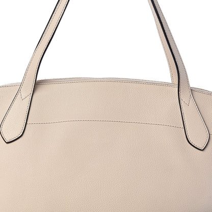 Burberry Derby Calfskin House Check Medium Welburn Tote Limestone 7 of 9
