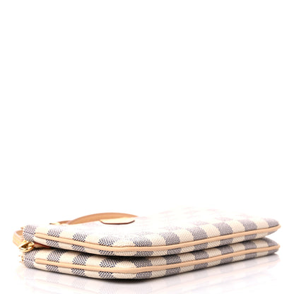 Louis Vuitton Damier Azur Double Zip Pochette 4 of 10