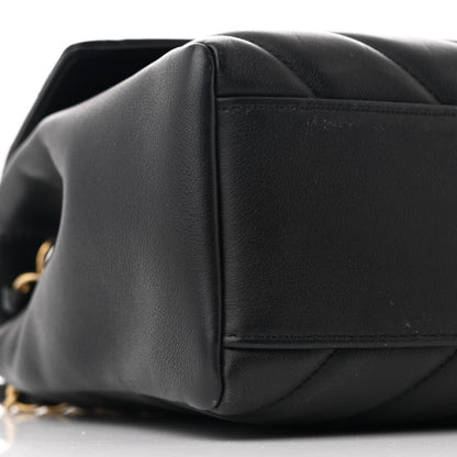 Chanel Calfskin Quilted Chevron In The City Bag Black 9 of 10