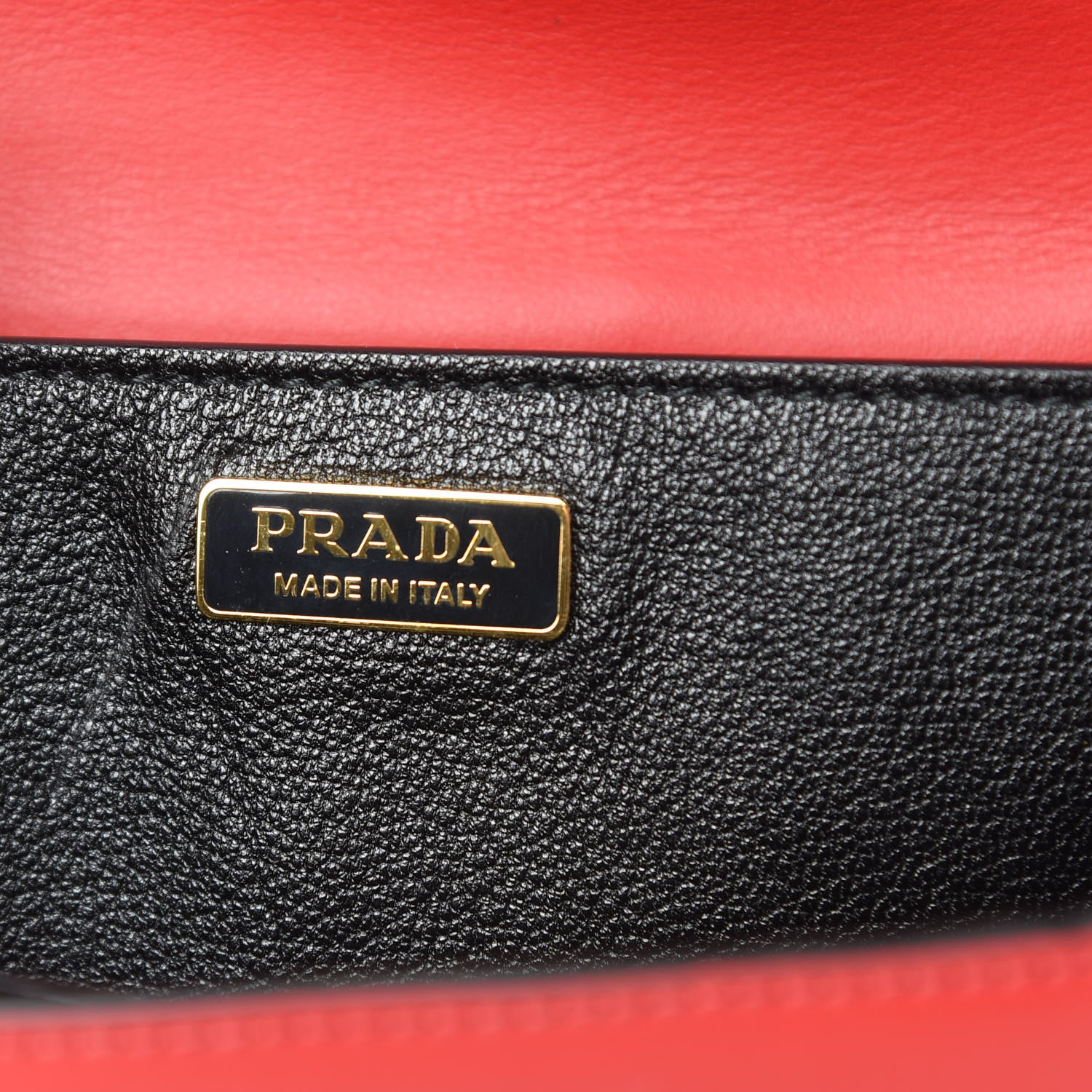 Prada City Calfskin Saffiano Cahier Bag Fuoco Black 6 of 9