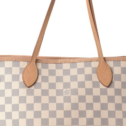 Louis Vuitton Damier Azur Neo Neverfull MM Rose Ballerine 13 of 14