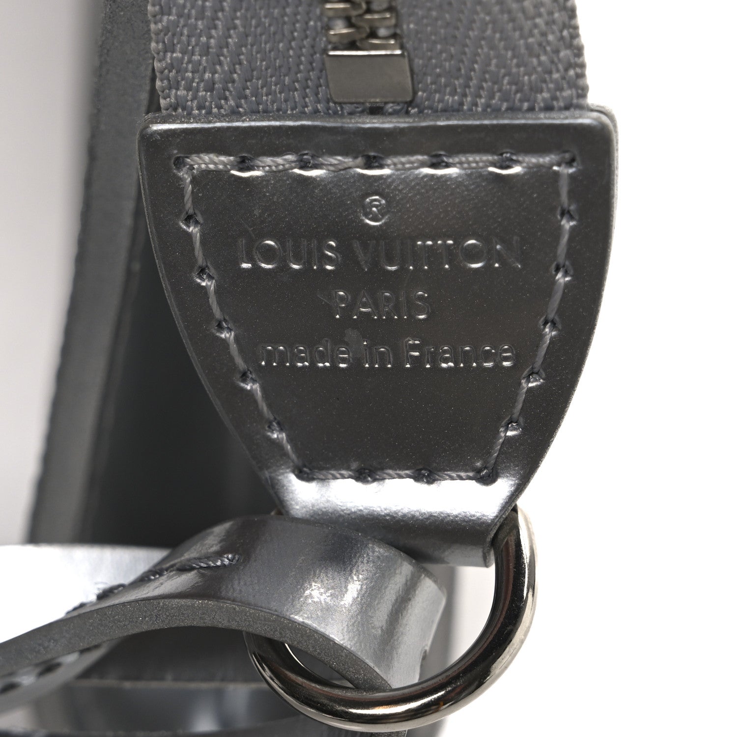 Louis Vuitton Epi Pochette Accessories Metallic Silver 6 of 9