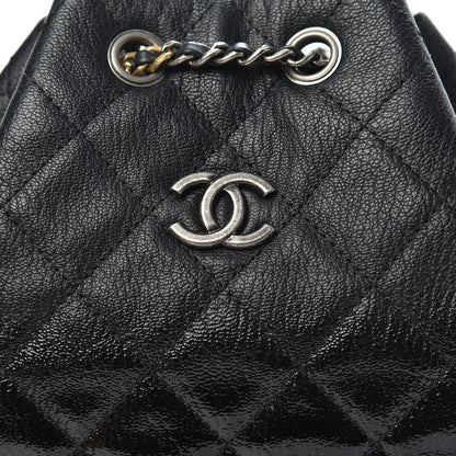 Chanel Patent Goatskin Quilted Small Gabrielle Backpack Black 9 of 9