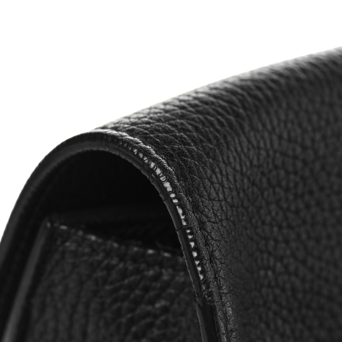 Calfskin Large T Clasp Tara Crossbody Bag Black