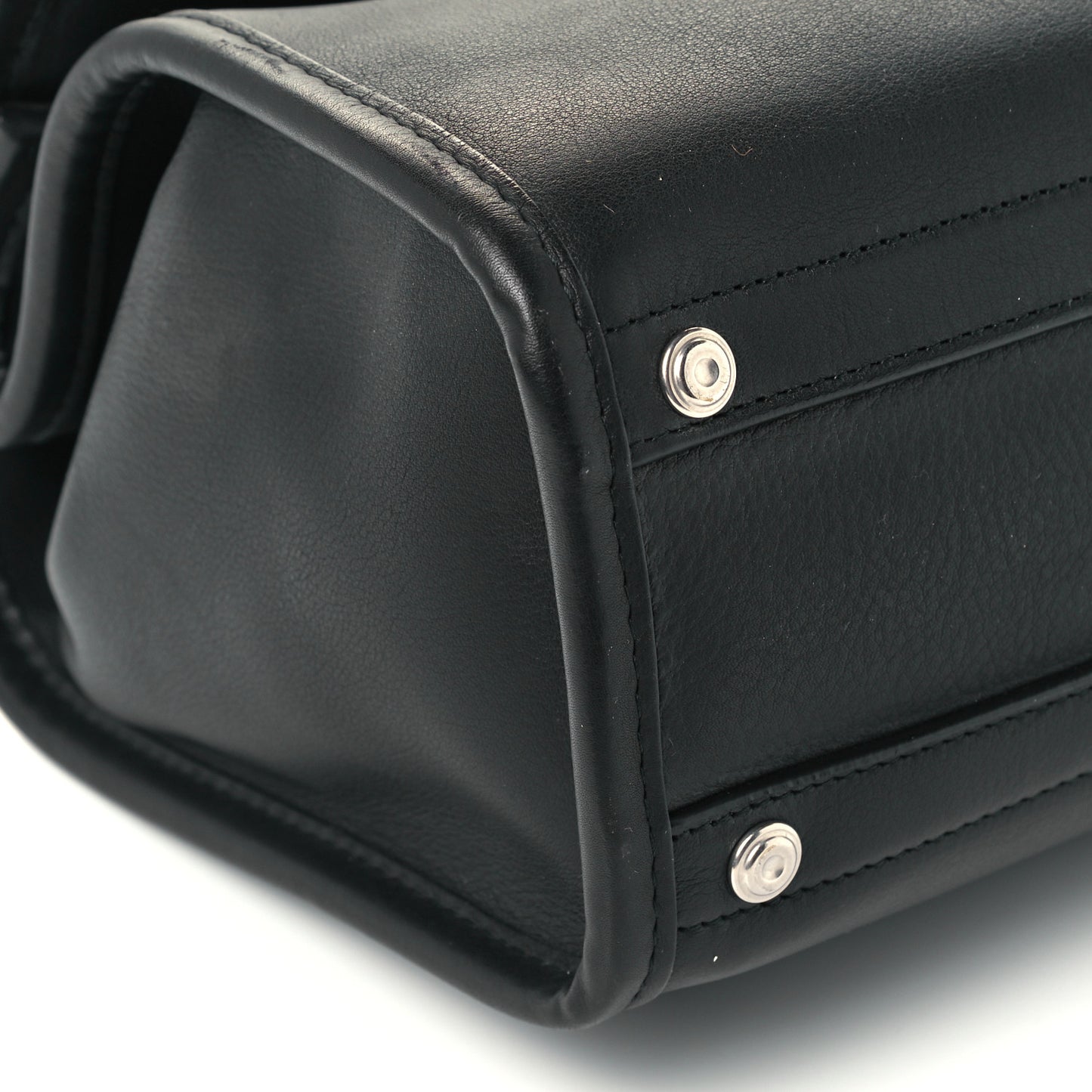 Veau Soyeux Small Tool Satchel Black