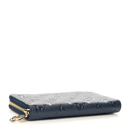 Louis Vuitton Metallic Empreinte Monogram Zippy Wallet Navy Blue 4 of 6