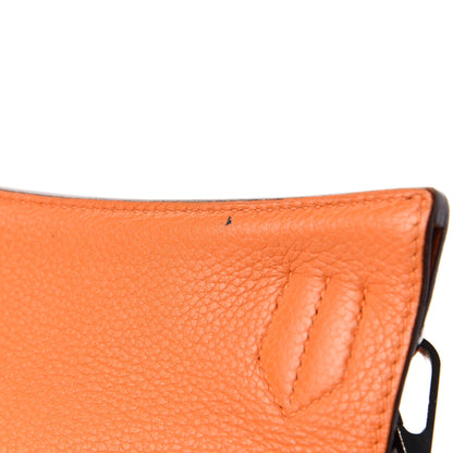 Hermes Taurillon Clemence Jypsiere 34 Orange 10 of 15