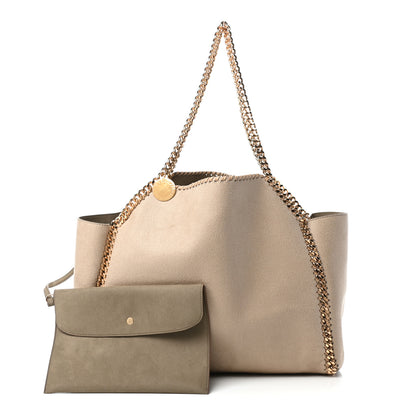 Stella McCartney Shaggy Deer Falabella Reversible Tote Clotted Cream 1 of 10