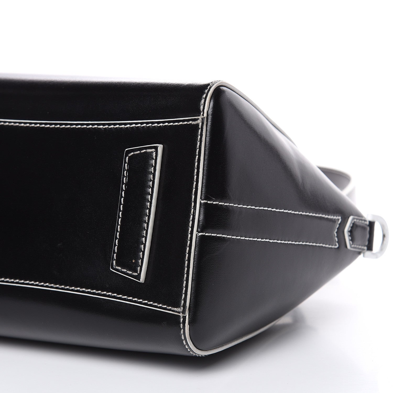Givenchy Calfskin Contrast Topstitch Small Antigona Black White 9 of 14