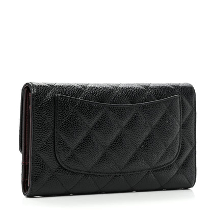 Chanel Caviar Quilted Large Flap Wallet Black 3 of 8