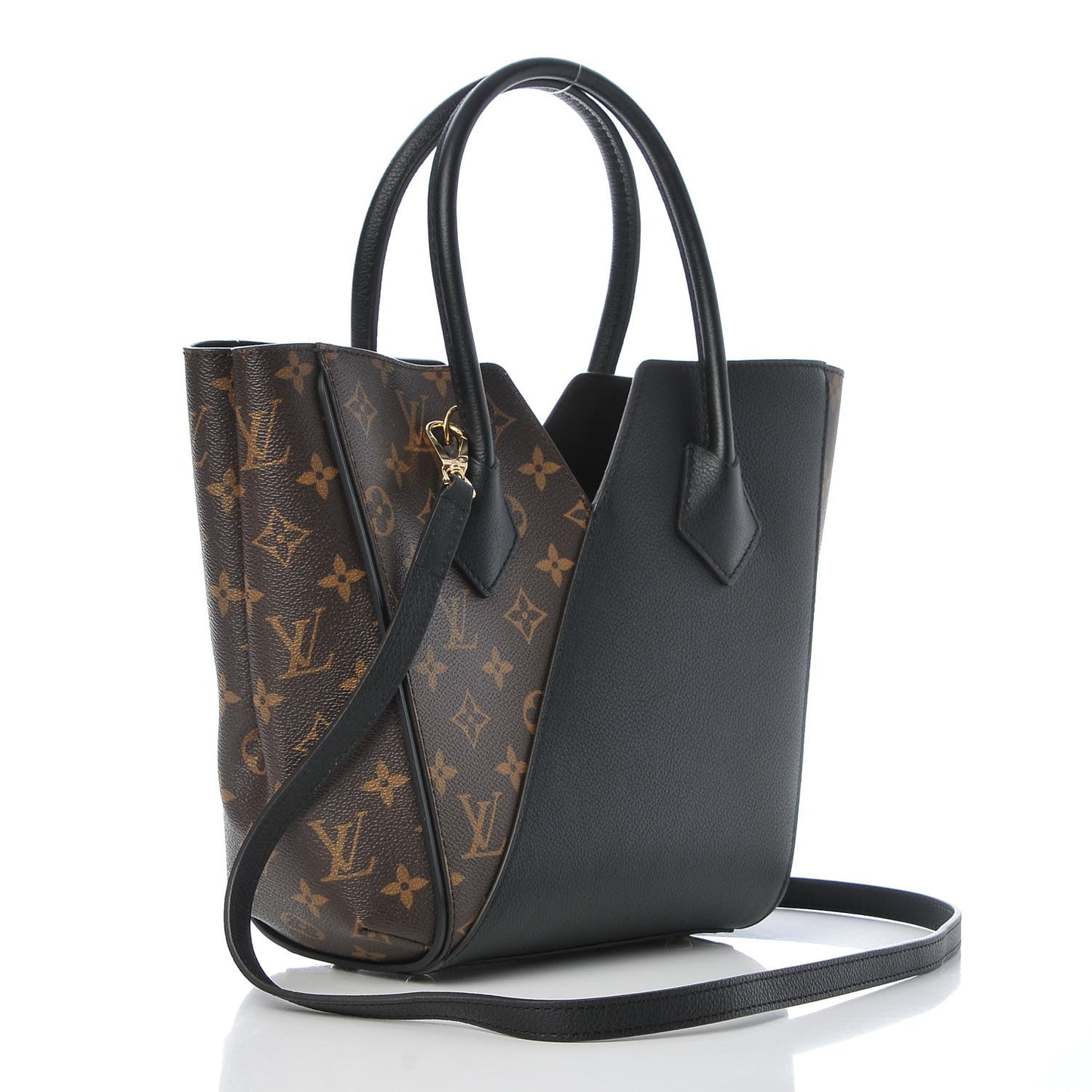Calfskin Monogram Kimono Tote PM Black
