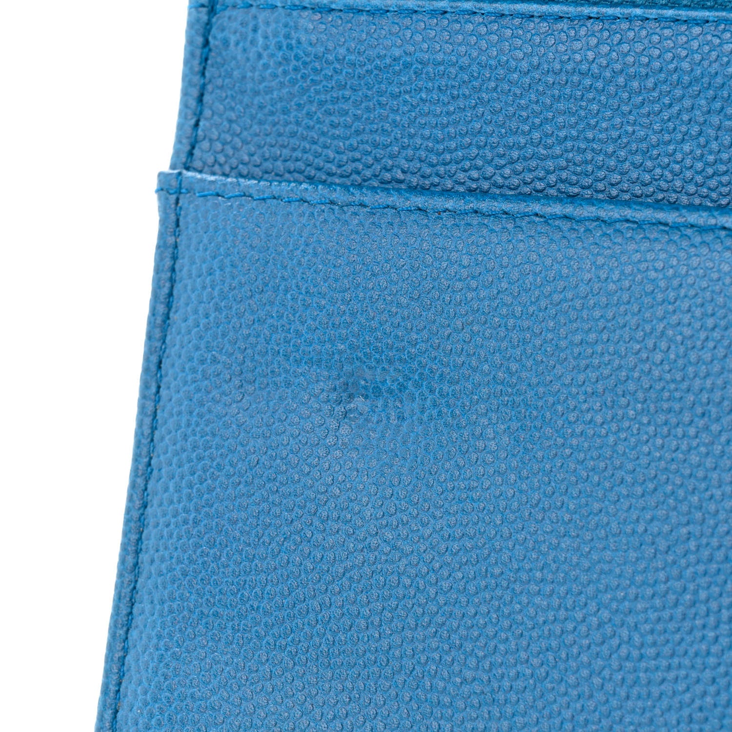 Chanel Caviar Sevruga Wallet on Chain WOC Blue 12 of 13
