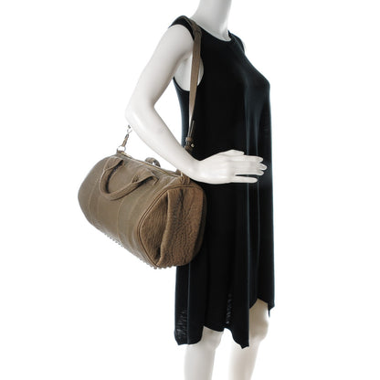 Alexander Wang Pebbled Lambskin Rocco Granite 2 of 8