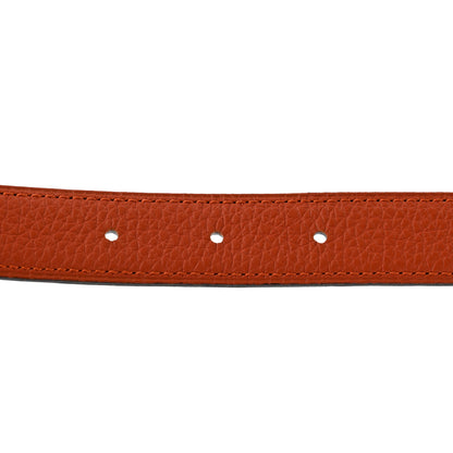 Hermes Box Togo 24mm Mini Constance H Belt 80 Black Orange 5 of 6