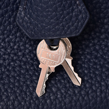 Hermes Taurillon Clemence Birkin 35 Bleu Saphir 28 of 38