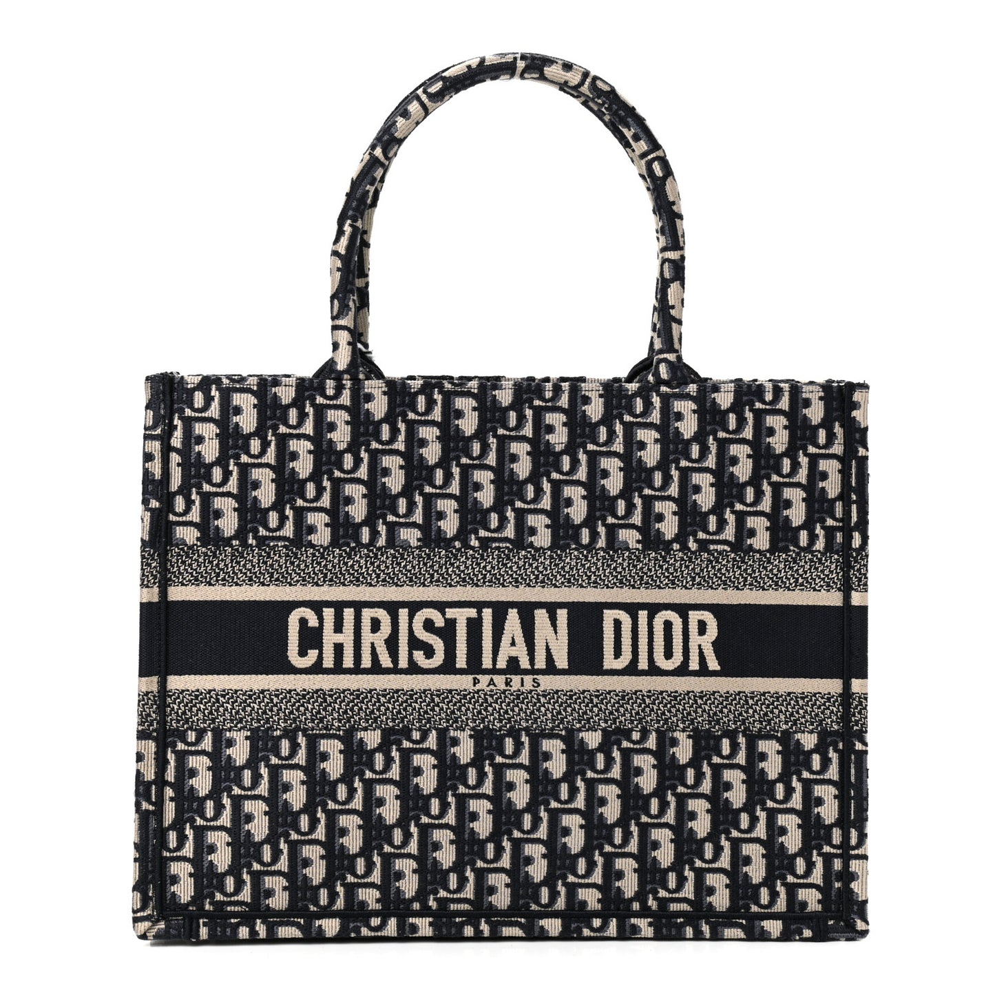 Oblique Medium Book Tote Blue Multicolor