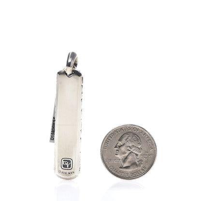 David Yurman Sterling Silver Mens Naturals Gator Ingot Pendant 2 of 3