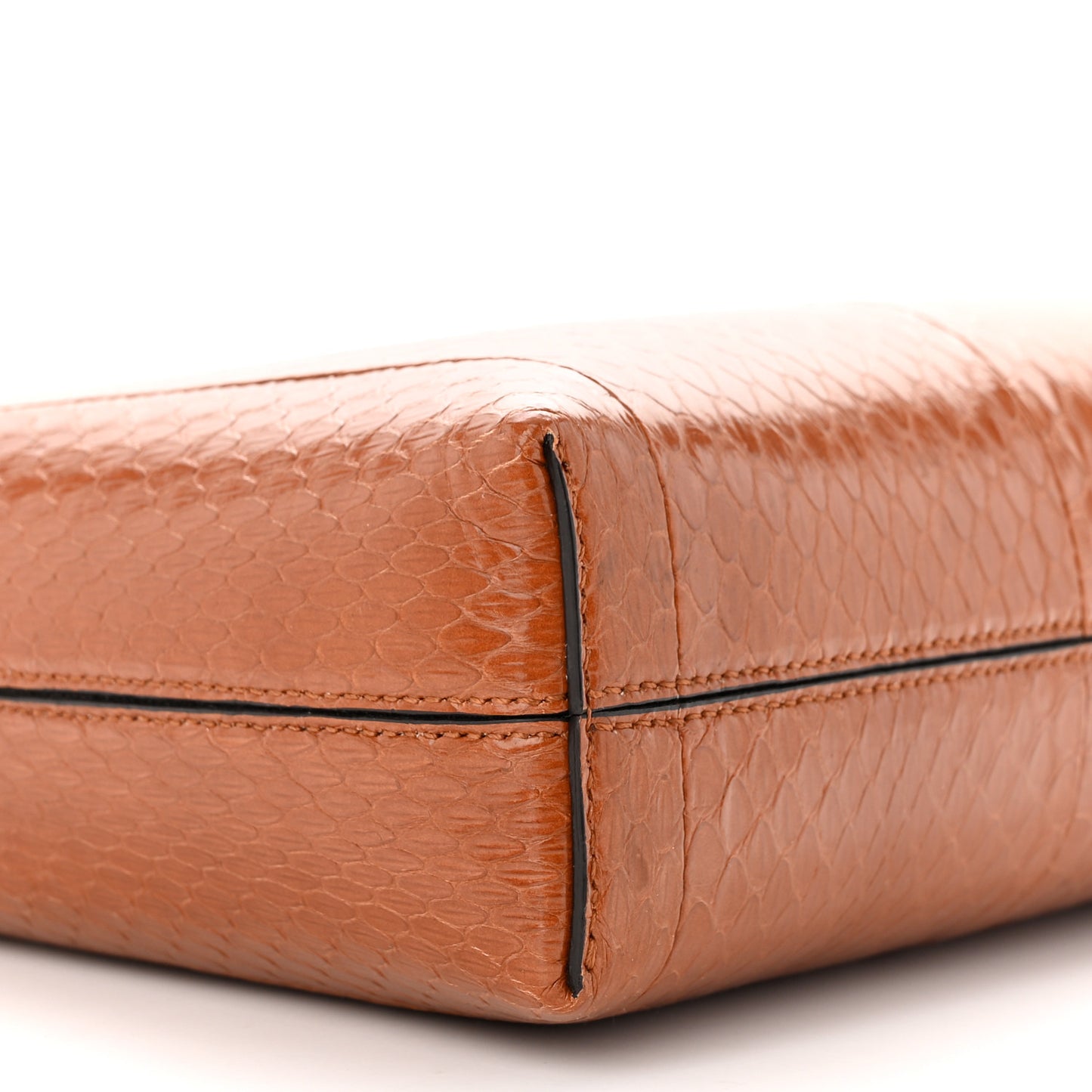 Snakeskin Trifolio Shoulder Bag Sella