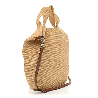 Loewe Raffia Paula's Ibiza Slit Tote Bag Natural Tan 5 of 17