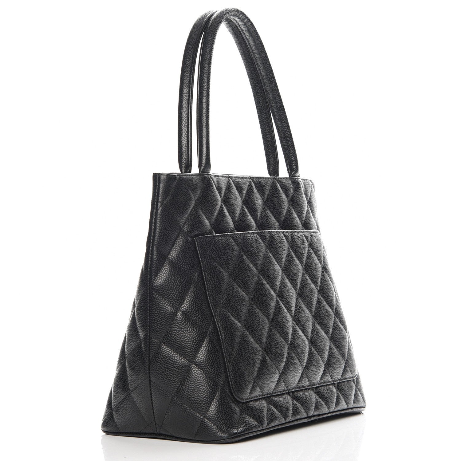 Chanel Caviar Medallion Tote Black 3 of 10