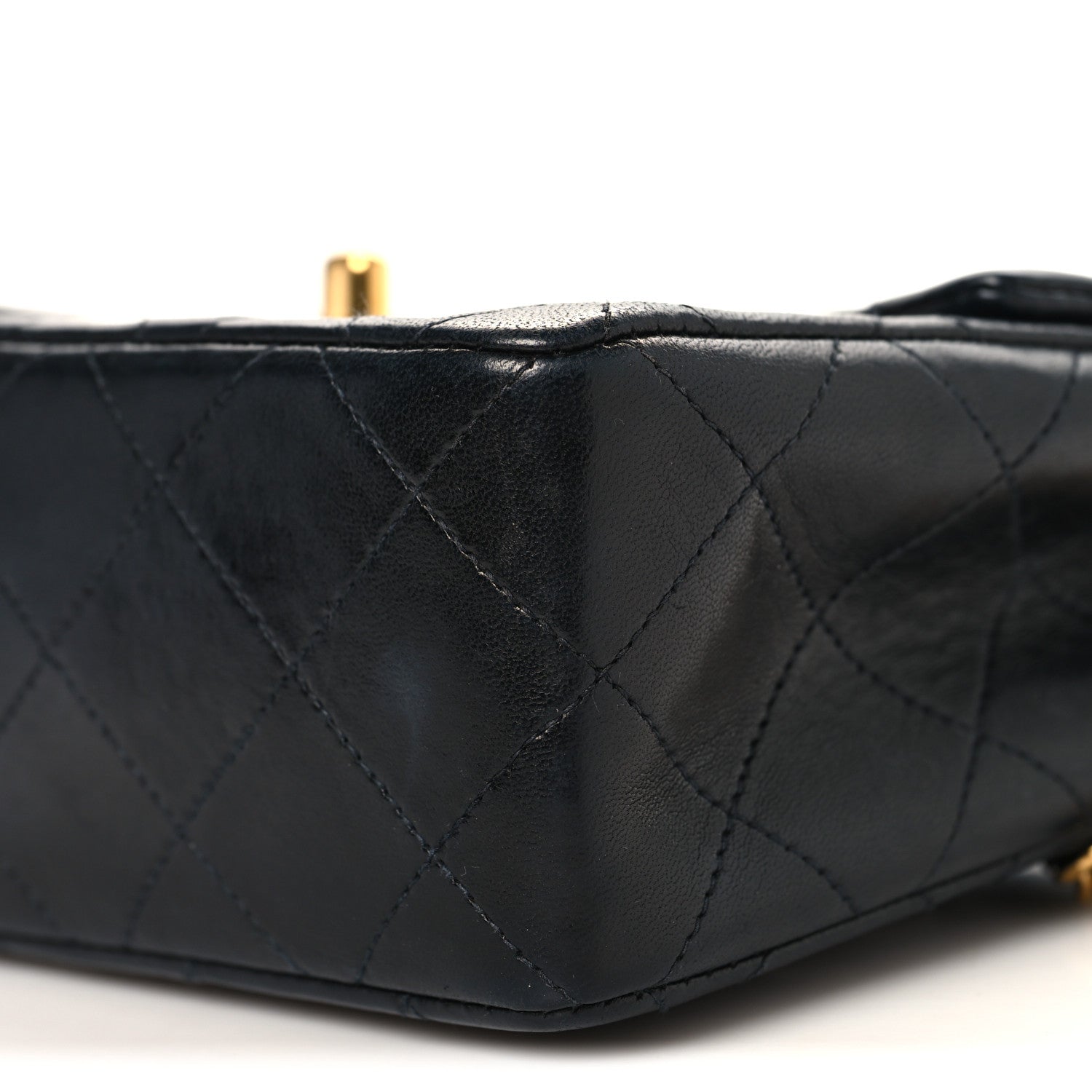 Chanel Lambskin Quilted Mini Square Flap Black 10 of 12