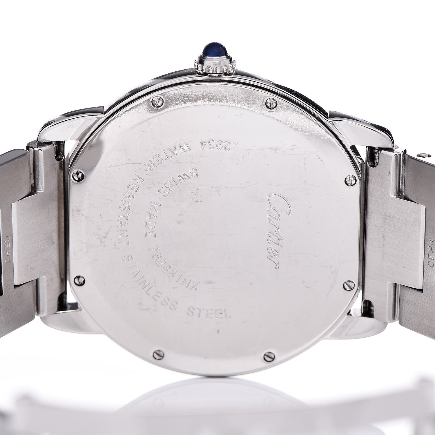 Cartier Stainless Steel 36mm Ronde Solo Quartz Watch 8 of 9