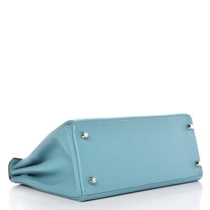 Hermes Taurillon Clemence Kelly Retourne 28 Bleu Saint Cyr 6 of 38