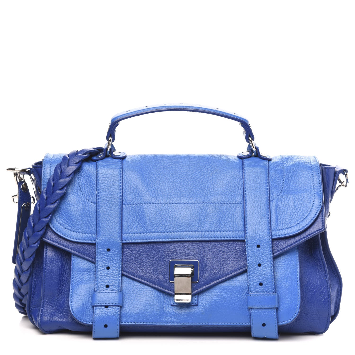 Proenza Schouler Grained Deerskin Medium Bicolor PS1 Satchel 1 of 12