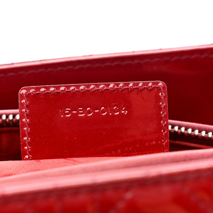 Christian Dior Patent Cannage Medium Lady Dior Red 7 of 10